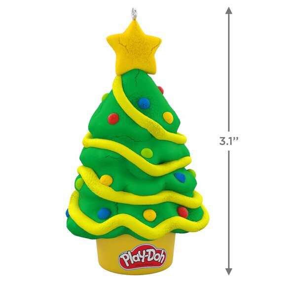 New! Play-Doh Christmas Tree Hallmark Keepsake Ornament 2022 Hasbro Toy Dough - Picture 3 of 5